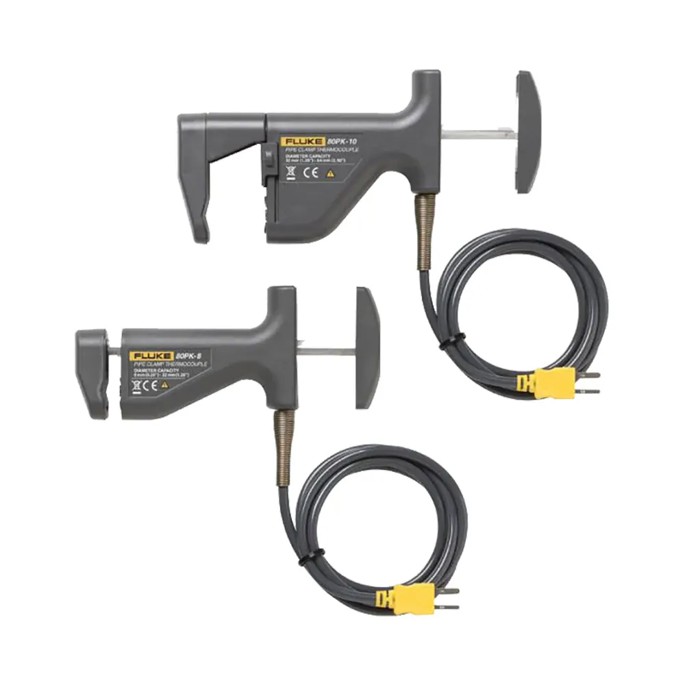 Комплект датчиков температуры с хомутом для труб Fluke 80PK-18 Комплект датчиков температуры с хомутом для труб Fluke 80PK-18