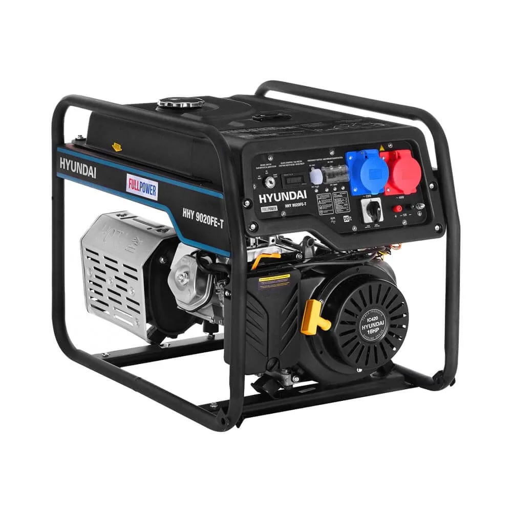 Бензиновый генератор Hyundai HHY 9020FE-T + транспортировочный комплект HOME Serie 5020-9020 Бензиновый генератор Hyundai HHY 9020FE-T + транспортировочный комплект HOME Serie 5020-9020