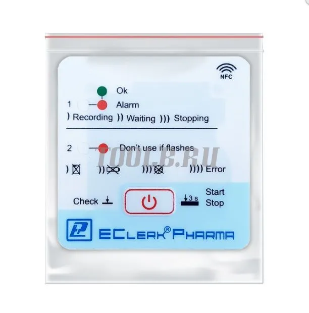 Автономный терморегистратор Рэлсиб EClerk-Pharma-NFC  Автономный терморегистратор Рэлсиб EClerk-Pharma-NFC