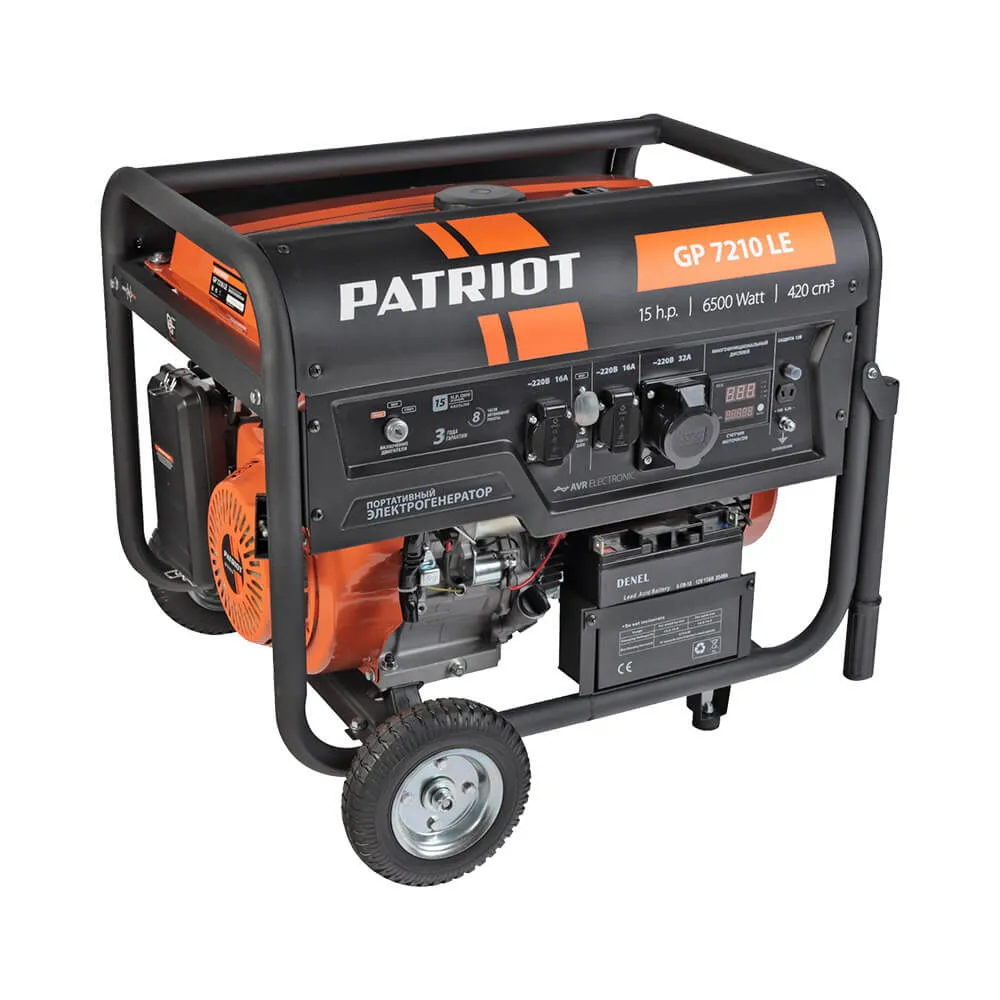 Бензиновый генератор Patriot GP 7210LE Бензиновый генератор Patriot GP 7210LE