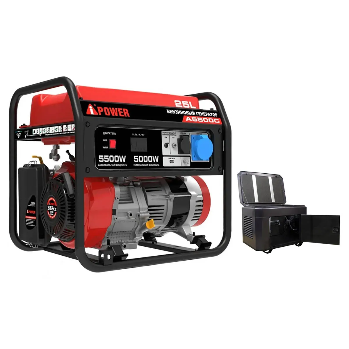 Бензиновый генератор A-iPower A5500C + кожух для генератора 1200-Optimal (тихий) Бензиновый генератор A-iPower A5500C + кожух для генератора 1200-Optimal (тихий)