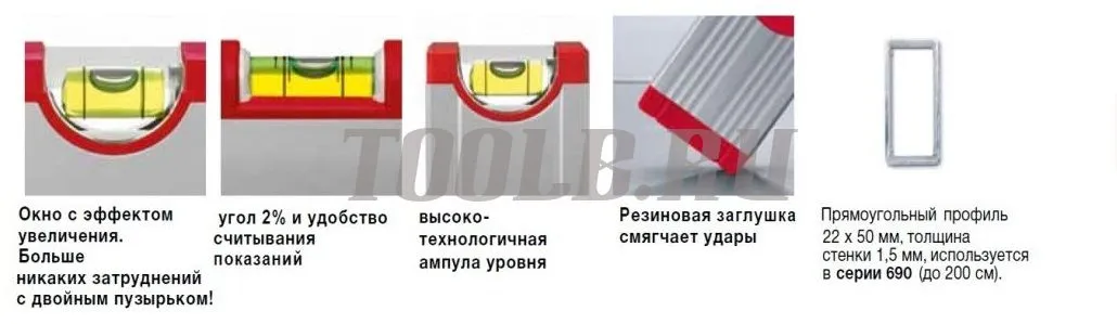 BMI Eurostar 690E 30 см Строительный уровень BMI Eurostar 690E 30 см Строительный уровень