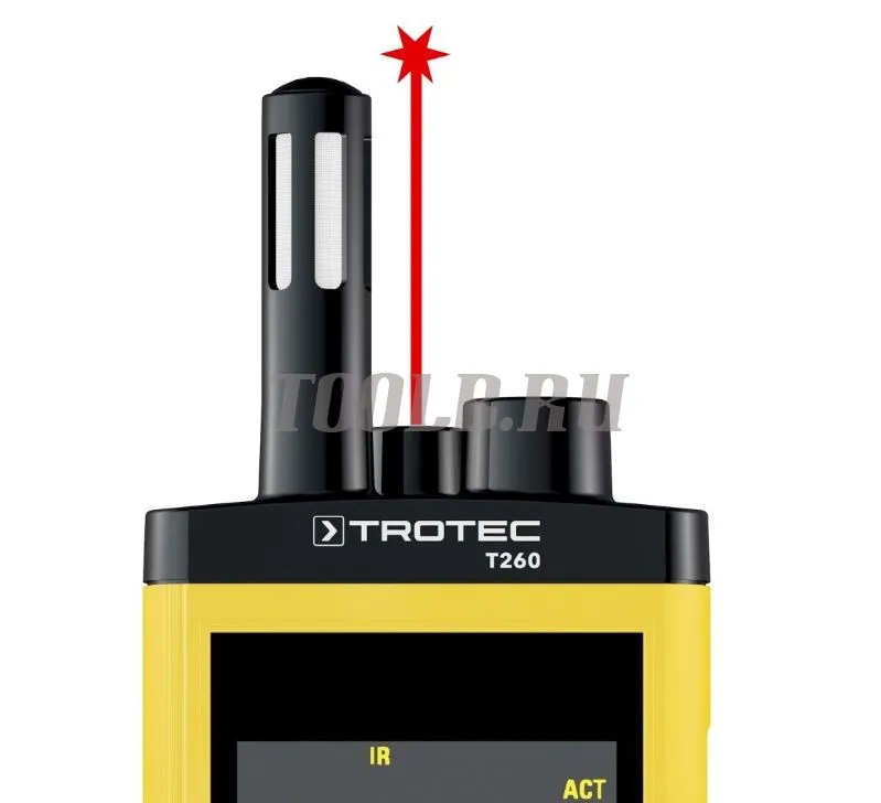 Термогигрометр с ИК-термометром Trotec T260  Термогигрометр с ИК-термометром Trotec T260