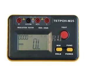 Мегаомметр цифровой 2500 Вольт 40 ГОм ТЕТРОН-М25