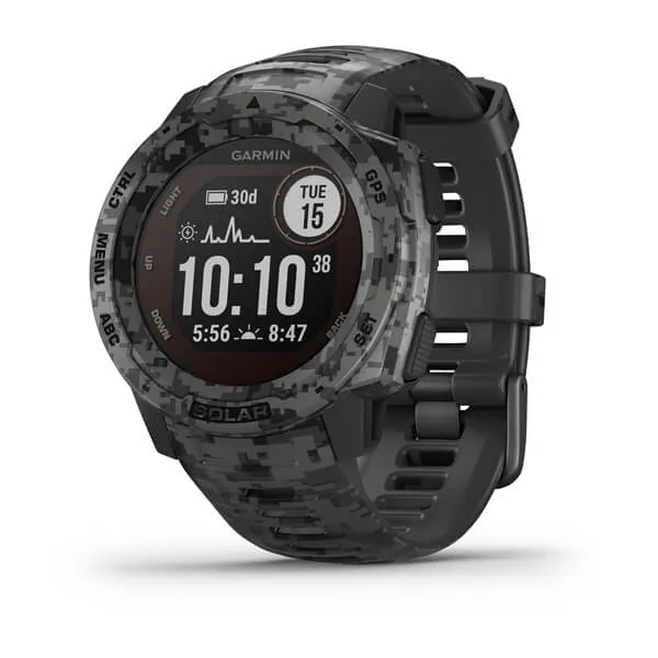 Часы Garmin Instinct Solar Camo Graphite Часы Garmin Instinct Solar Camo Graphite