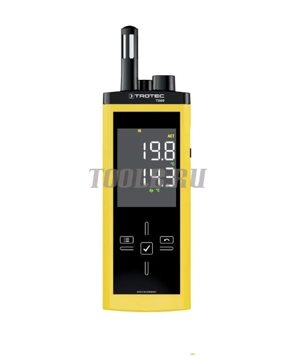Термогигрометр с ИК-термометром Trotec T260  Термогигрометр с ИК-термометром Trotec T260