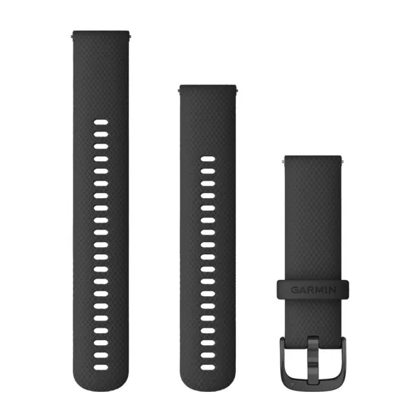 Ремешок сменный Garmin Quick Release 22 мм (силиконовый) черный с черной застежкой Ремешок сменный Garmin Quick Release 22 мм (силиконовый) черный с черной застежкой