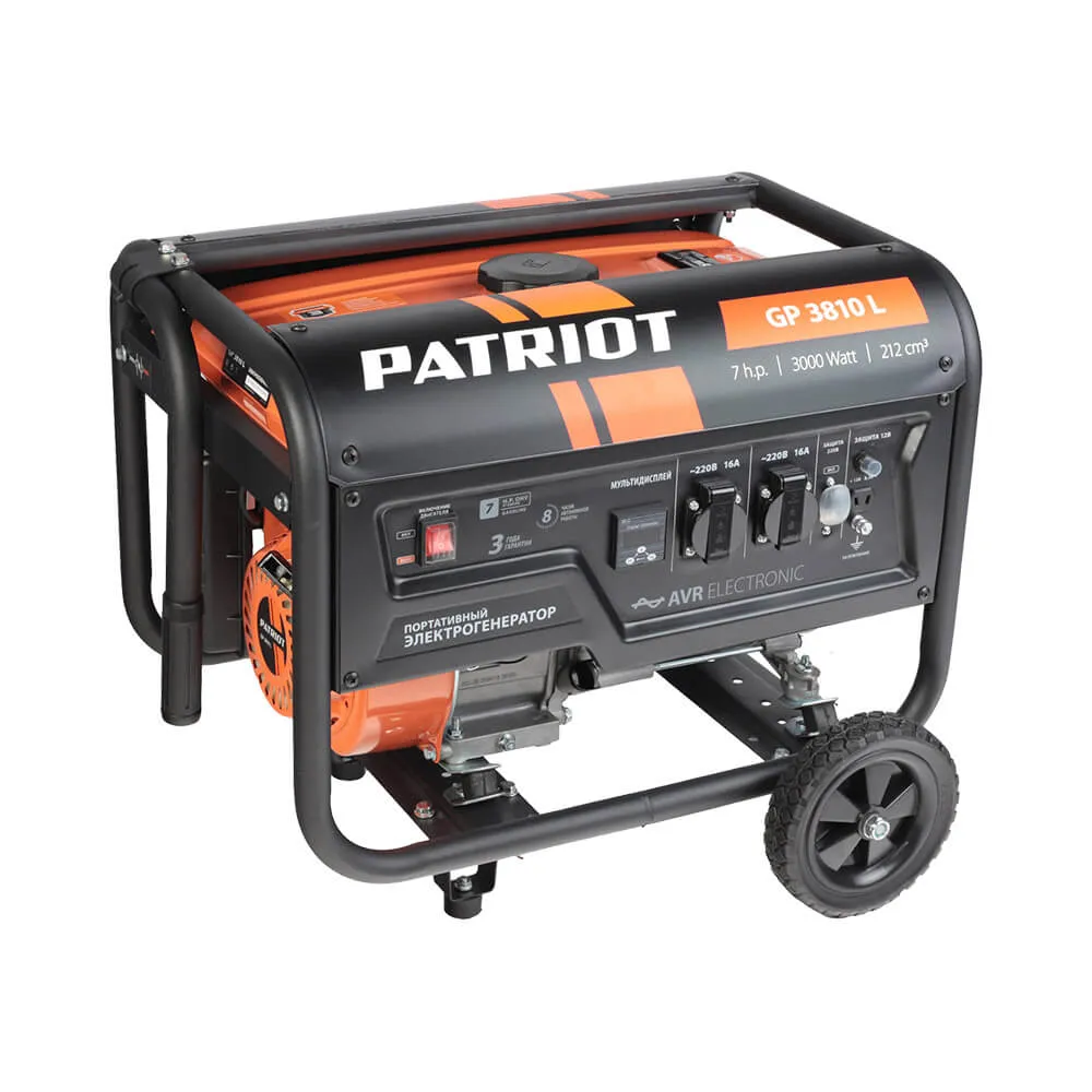 Бензиновый генератор Patriot GP 3810L Бензиновый генератор Patriot GP 3810L