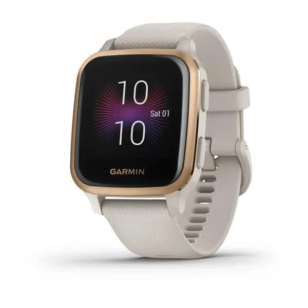 Часы Garmin Venu Sq Music Edition песочный с алюминиевым безелем цвета розовое золото Часы Garmin Venu Sq Music Edition песочный с алюминиевым безелем цвета розовое золото