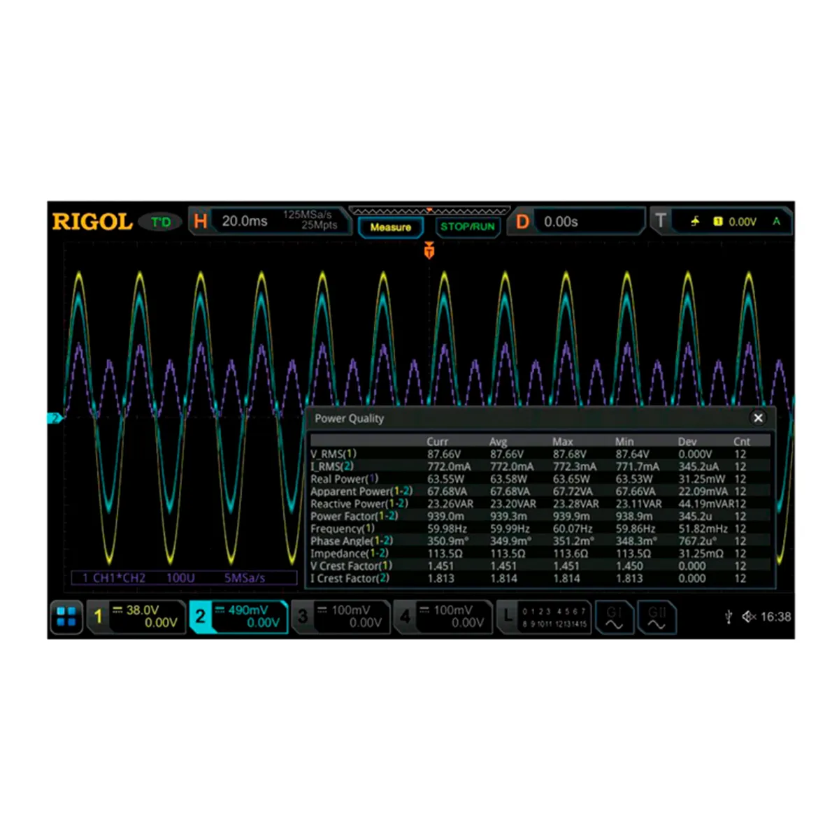 Опция анализа мощности DS7000-PWR Опция анализа мощности DS7000-PWR