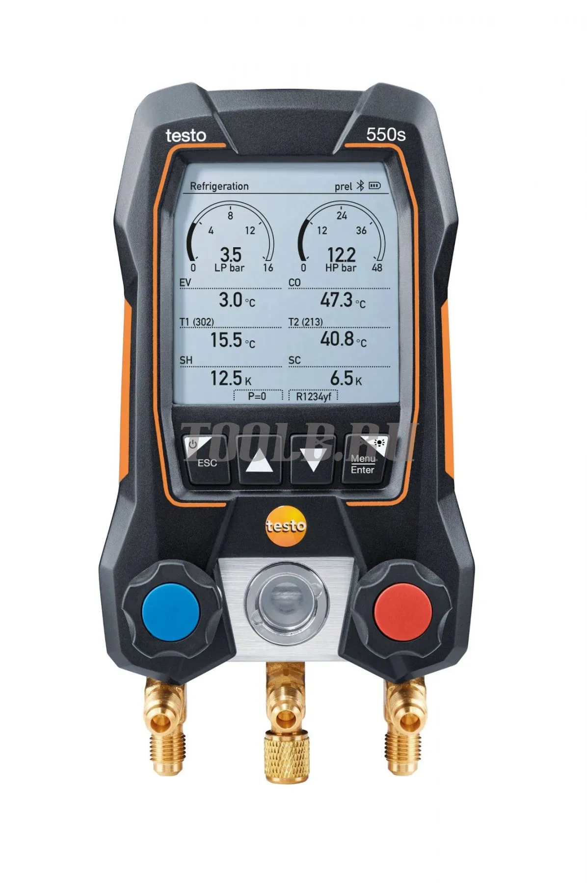 Testo 550s Умный цифровой манометрический коллектор с 2-х ходовым блоком клапанов и Bluetooth Testo 550s Умный цифровой манометрический коллектор с 2-х ходовым блоком клапанов и Bluetooth