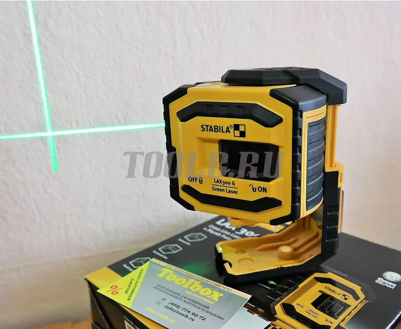 STABILA LAX 300 G - лазерный нивелир зеленый луч