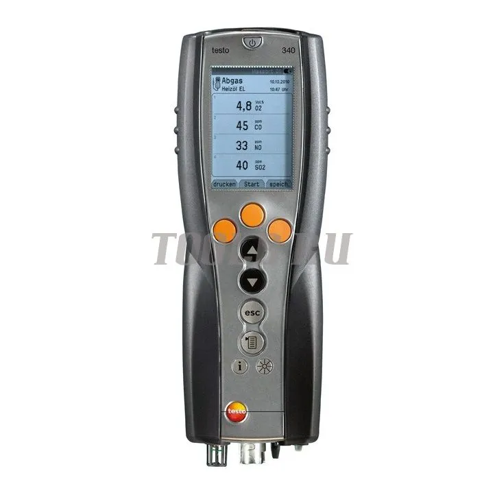 Testo 340 - анализатор дымовых газов для промышленности Testo 340 - анализатор дымовых газов для промышленности