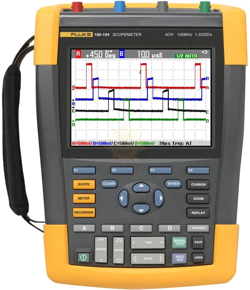 Портативный осциллограф-мультиметр медицинских сигналов Fluke 190М-4