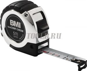 Измерительная рулетка BMI twoCOMP CHROM 5M  Измерительная рулетка BMI twoCOMP CHROM 5M