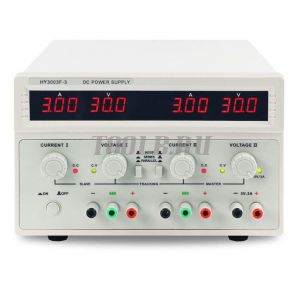 HY3003F-3 Линейный источник питания 3 канала 30 вольт 3 ампера HY3003F-3 Линейный источник питания 3 канала 30 вольт 3 ампера
