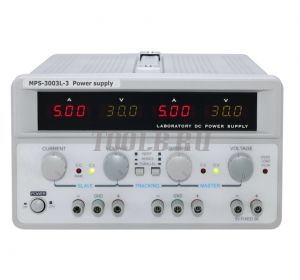 MPS-3003L-3 Линейный источник питания 3 канала 30 вольт 3 ампера MPS-3003L-3 Линейный источник питания 3 канала 30 вольт 3 ампера