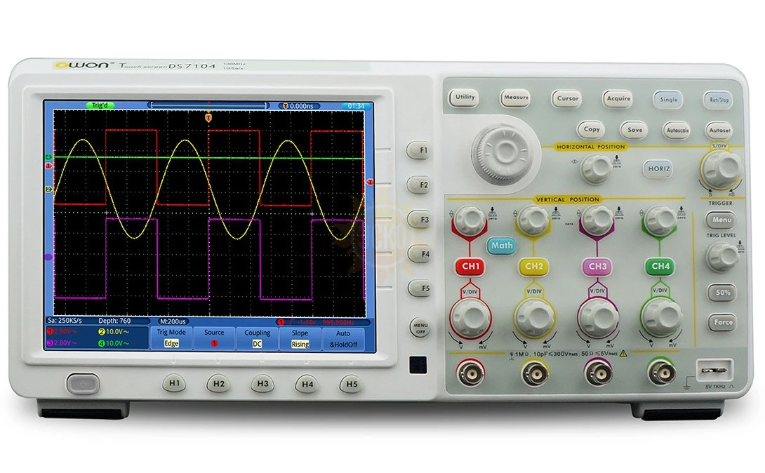 TDS8204 — осциллограф цифровой с сенсорным дисплеем